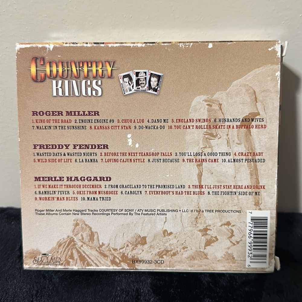 Country Kings~Roger Miller/Freddy Fender & Merle Haggard~3 CD Set~EUC! - Picture 9 of 9